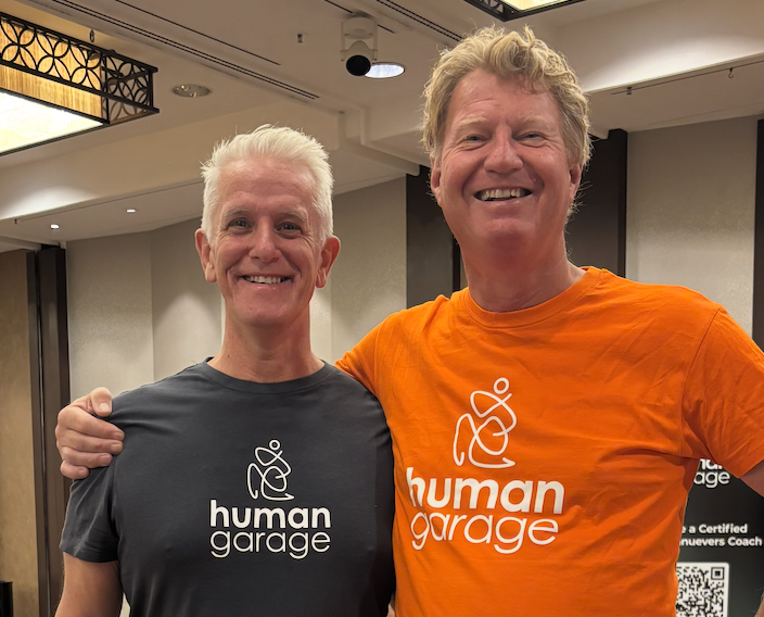 Hans Schokkenbroek with Human Garage founder